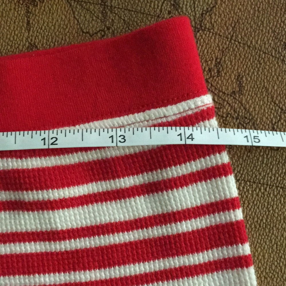Pink Victoria’s Secret Red and White Striped Comfy Oversized Pajama Set - Picture 10 of 11